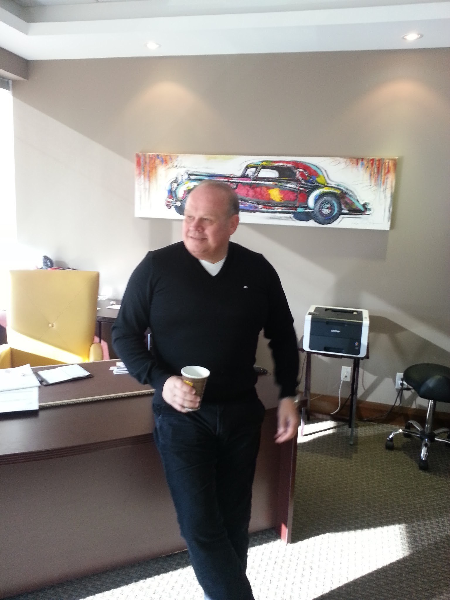 Bill Yarn in his office