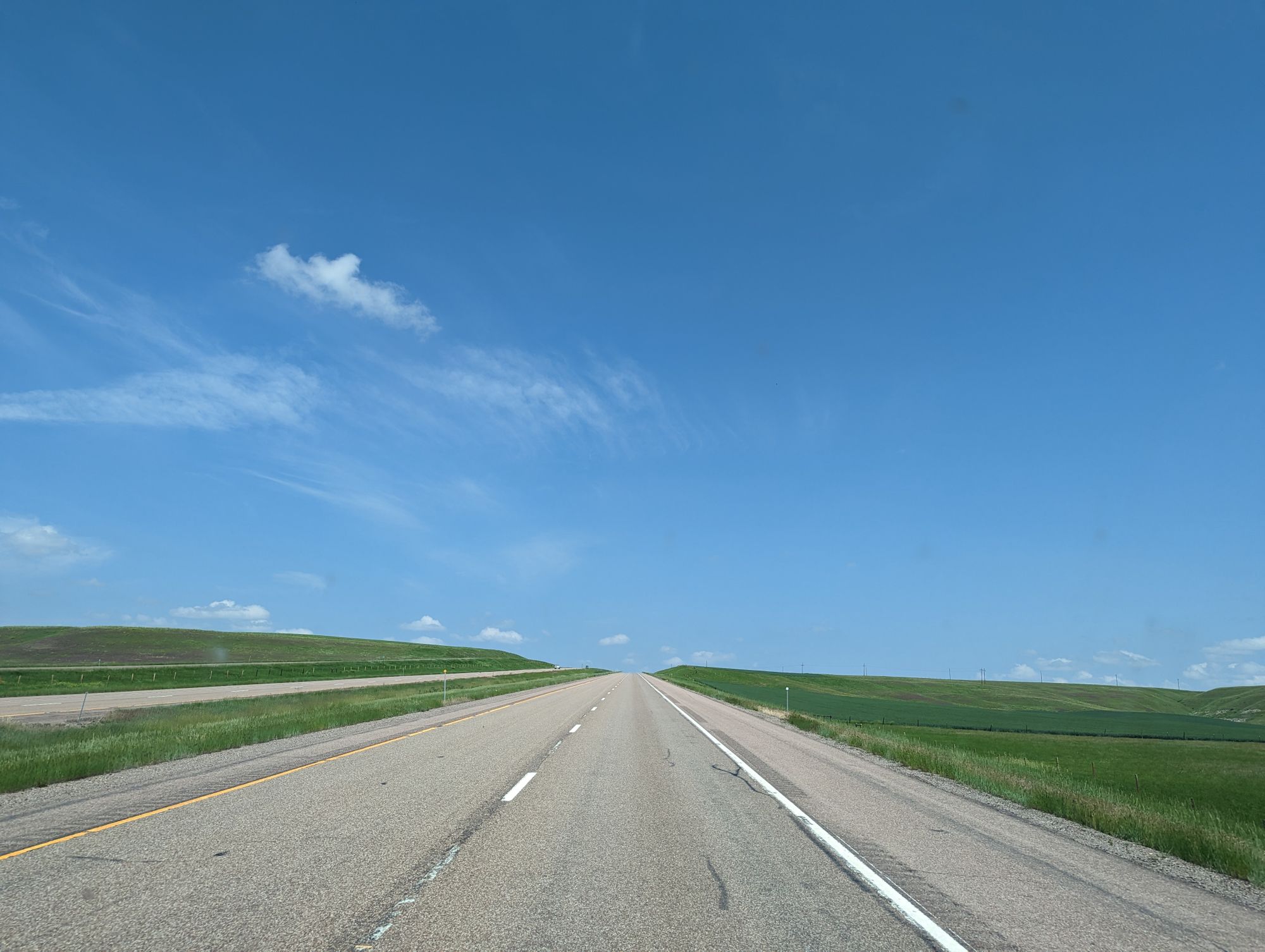 An open highway stretching to the horizon